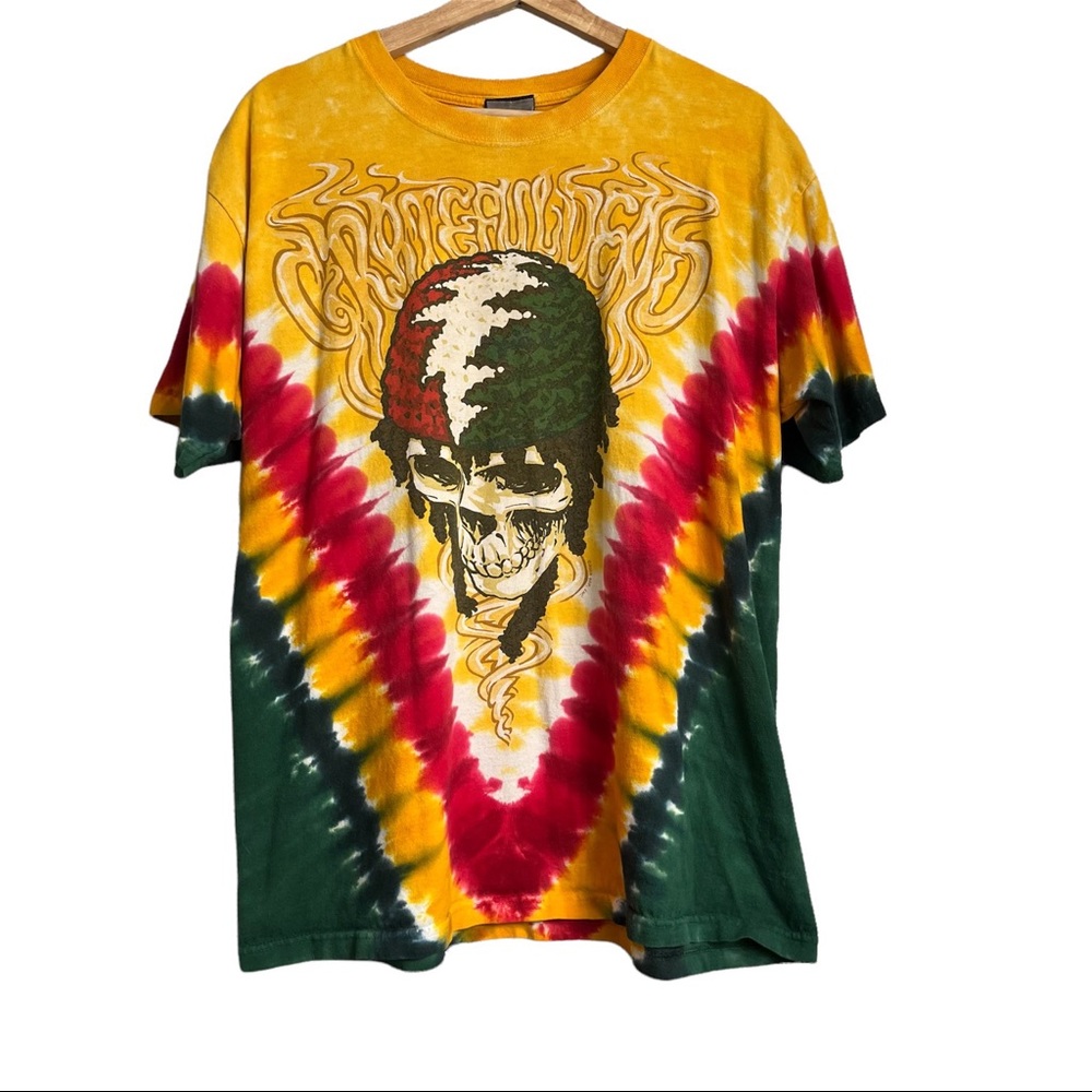 Liquid Blue 2003 Grateful Dead Tie Dye Tee Shirt Rasta Dead Head